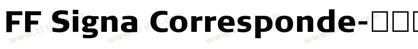 FF Signa Corresponde字体转换
